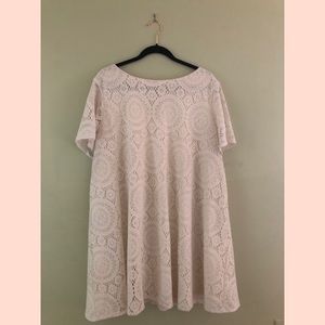 Cream Plus-Sized Dress